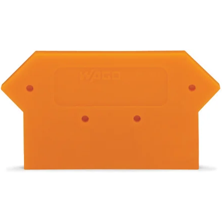 WAGO-284-318 Steckverbinderzubehör Connector Accessories End and Intermediate Plate Straight Polyamide 6/6 Light Gray Box