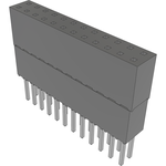 Conn Elevated Socket SKT 24 POS 2.54mm Solder ST Top Entry Thru-Hole Tube