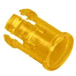 Round Optical Lens Yellow Transparent Polycarbonate