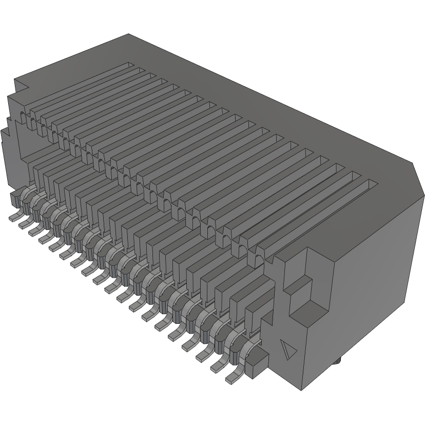 Samtec-ERI8-019-S-D-RA Connector Card Edge Conn Card Edge SKT 38 POS 0.8mm Solder RA SMD Tray