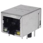 Bel Fuse-P01-0001-02 Steckverbinder, Telefon und Telekommunikation Conn RJ-45 RCP 8 POS 1.27mm Solder RA Thru-Hole 12 Terminal 1 Port