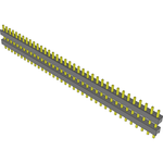 Conn Board Stacker HDR 36 POS 2.54mm Solder ST Top Entry Thru-Hole Bulk