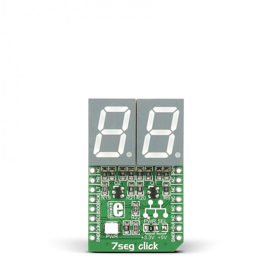 MikroElektronika-MIKROE-1201 Entwicklungssätze und Werkzeuge 74HC595 Counter Shift Register Click Board