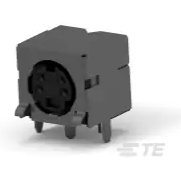 TE Connectivity-5750069-1 Connector Circular Conn Circular DIN SKT 4 POS Solder RA Thru-Hole 4 Terminal 1 Port Tube