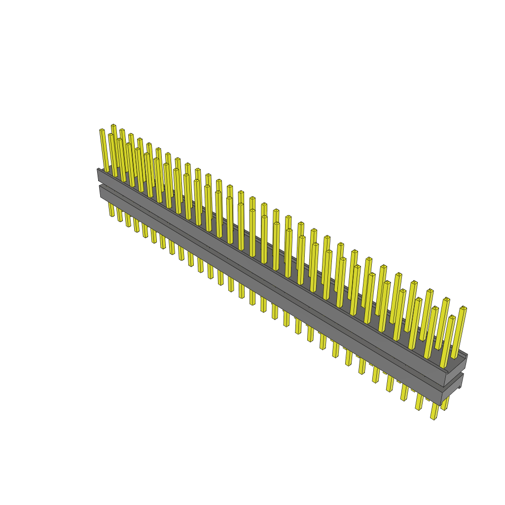 Samtec-ZW-30-09-F-D-240-170 连接器插头及 PCB 插座 Conn Board Stacker HDR 60 POS 2.54mm Solder ST Top Entry Thru-Hole Bulk
