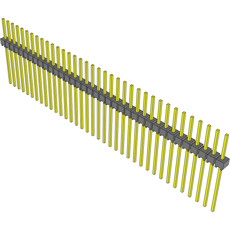 Samtec-HMTSW-136-12-G-S-300 连接器插头及 PCB 插座 Conn Unshrouded Header HDR 36 POS 2.54mm Solder ST Top Entry Thru-Hole Bulk