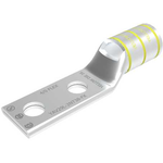 Copper Compression Lug, Narrow Tongue, 2 Hole