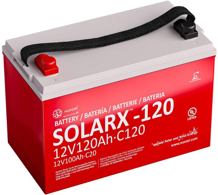 XUNZEL-SOLARX120 电池 SOLAR BATTERY SOLARX-XUNZEL 120Ah-12V