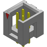 Conn Shrouded Header HDR 4 POS 2.54mm Solder ST Top Entry Thru-Hole Bulk
