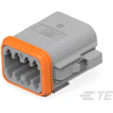 TE Connectivity-DT06-08SA-C015 Carcaza de cables discretos de conector Conn Housing PL 8 POS 9.12mm Crimp ST Cable Mount Gray Box Automotive