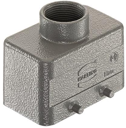 HARTING-19340030421 Schrumpfbalgenadapter Hood 180° 10B Shell Size Powder Die Cast Aluminum Double Lock Han®