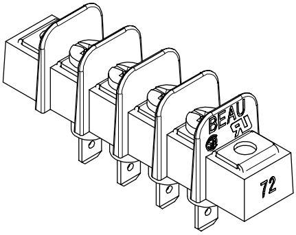 Molex-38721-6702 Connector Terminal Blocks Conn Barrier Strip 2 POS 9.53mm Faston ST Panel Mount 15A