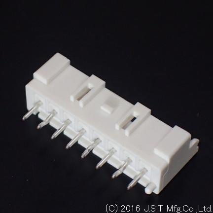 JST Manufacturing-B08B-XASK-1N-A(LF)(SN) 连接器插头及 PCB 插座 Conn Shrouded Header (4 Sides) HDR 8 POS 2.5mm Solder ST Thru-Hole Box