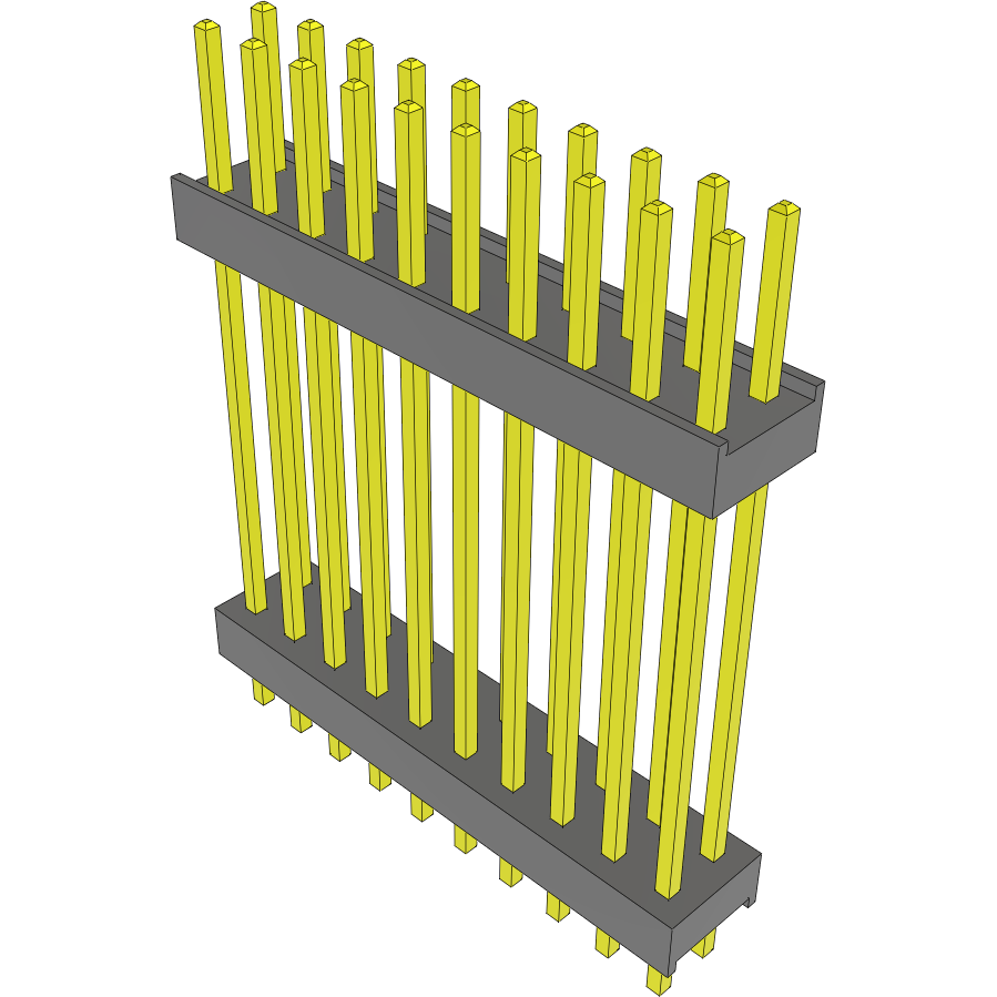 Samtec-DW-10-13-L-D-890 Steckverbinderleisten und Leiterplattenbuchsen Conn Board Stacker HDR 20 POS 2.54mm Solder ST Top Entry Thru-Hole Bulk