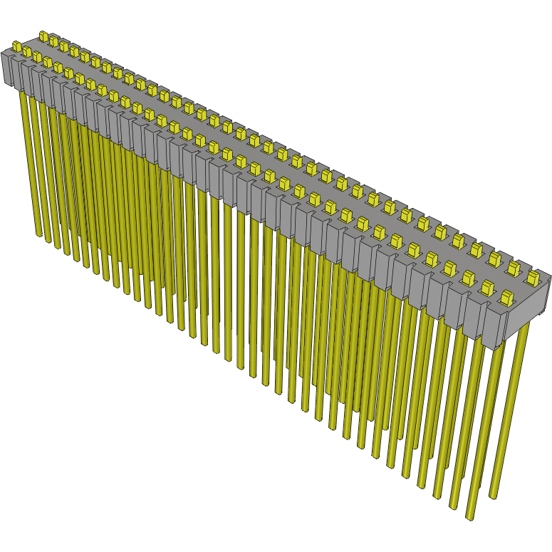 Samtec-MTMS-136-58-G-D-025 Connector Headers and PCB Receptacles Conn Unshrouded Header HDR 72 POS 1.27mm Solder ST Top Entry Thru-Hole Tube