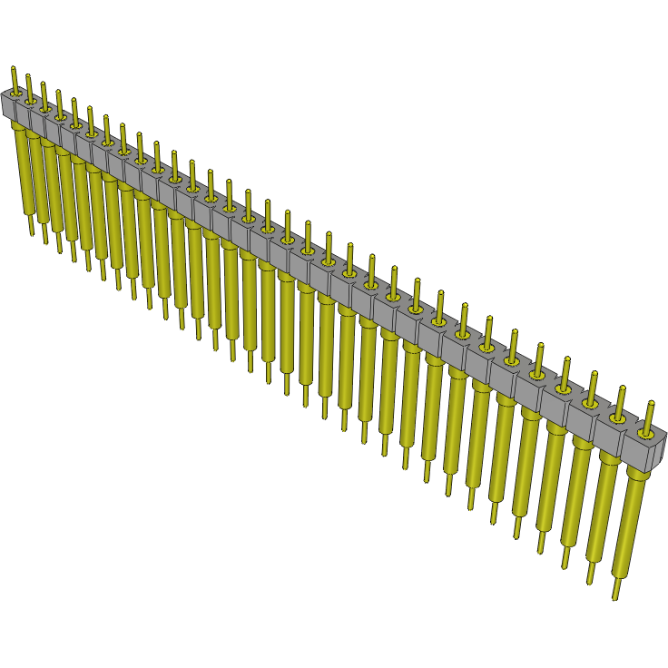 Samtec-BHS-132-T-C Piastre connettori e prese PCB Conn Unshrouded Header HDR 32 POS 2.54mm Solder ST Top Entry Thru-Hole Tube