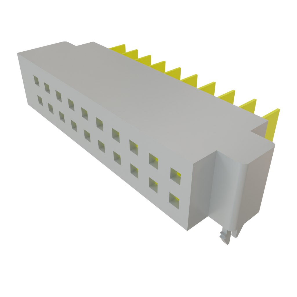 Samtec-SFMH-110-02-L-D-LC Connector Headers and PCB Receptacles Conn Socket Strip SKT 20 POS 0.64mm Solder RA Side Entry SMD Tube