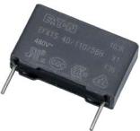 Eaton-EFX1S48K474C082LH Kondensator, Kunststofffilm Cap Film Suppression X1 0.47uF 1000VDC/480VAC PP 10%( 26 X 13 X 24.5mm) Radial Plastic Rectangular Can 22.5mm 110°C Box