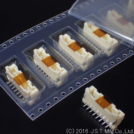 JST Manufacturing-BM08B-PASS-1-TFT(LF)(SN) Embases de raccordement et réceptacles PCB Conn Shrouded Header (4 Sides) HDR 8 POS 2mm Solder ST Top Entry SMD T/R