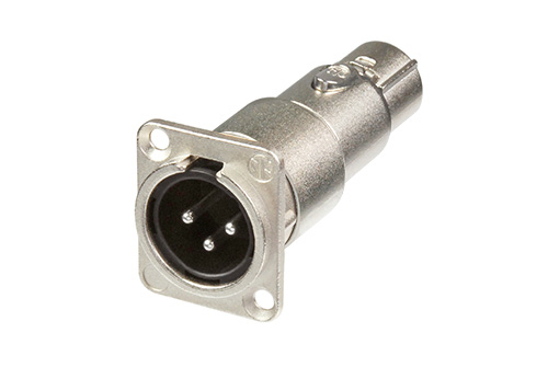Neutrik Group-NA3MDF Conector de audio y video Conn IP40 XLR Adapter M/F 3/3 POS ST Panel Mount 1/1 Port