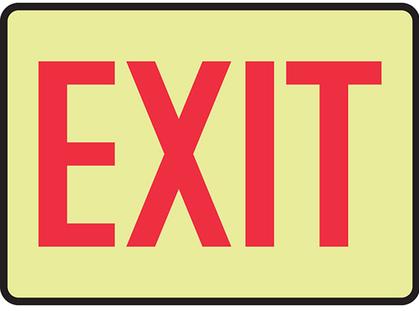 Panduit-PVSG0710B7328 Beschriftungen Labels Safety Sign Vinyl Glow/Red 254x177.8mm