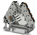 PHOENIX CONTACT-PTRVB 4-FI Steckverbinder, Klemmenblöcke Conn Distribution Terminal Block 13 POS Spring Clamp T DIN Rail 17.5A