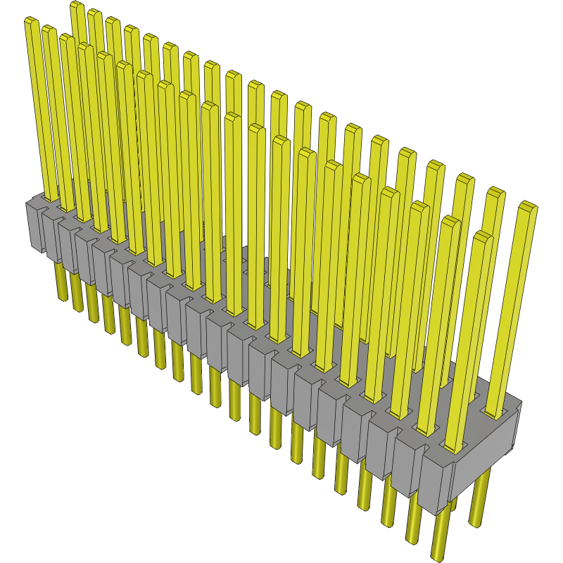 Samtec-MTMS-120-55-S-D-365 Steckverbinderleisten und Leiterplattenbuchsen Conn Unshrouded Header HDR 40 POS 1.27mm Solder ST Top Entry Thru-Hole Tube
