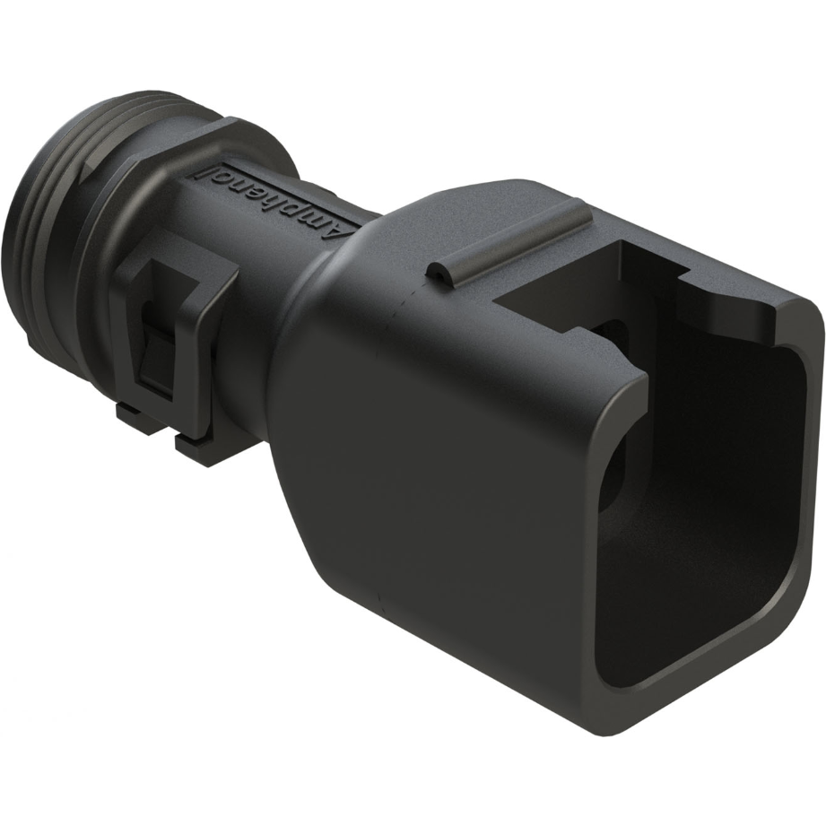 Amphenol-ATBS-239-0605 Schrumpfbalgenadapter BACKSHELL, PLUG, 6 POS, AT STRAIGHT, BLACK