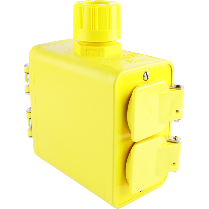 Molex-3085-1  Sonstige Werkzeuge Super-Safeway Multiple Outlet Box, Extended Depth, 2-Sided, F2 Cord Grip