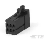TE Connectivity-2-1318119-3 分立接线罩连接器 Conn Housing RCP 6 POS 2.5mm Crimp ST Cable Mount Black Bag