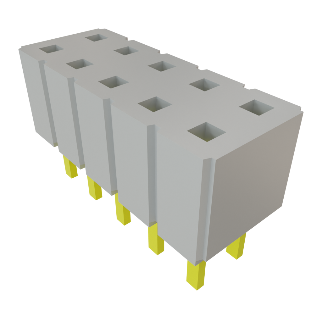 Samtec-SLW-105-01-T-D Connector Headers and PCB Receptacles Conn Socket Strip SKT 10 POS 2.54mm Solder ST Top Entry Thru-Hole Tiger Buy™ Bulk