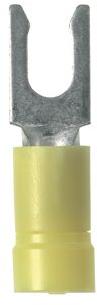 Panduit-EV10-6LFB-Q Steckverbinderanschlüsse Fork Terminal 10-12AWG Copper Yellow 26.2mm Tin Bag