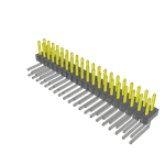 Conn Unshrouded Header HDR 40 POS 2.54mm Solder RA Side Entry Thru-Hole Bulk