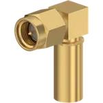 Conn SMA 0Hz to 18GHz 50Ohm Solder RA Cable Mount PL Gold Over Nickel Single