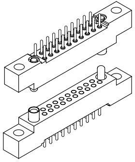 Airborn-WTBV20PD7SY Connector Headers and PCB Receptacles Conn Wire to Board HDR 20 POS 1.27mm Solder ST Thru-Hole