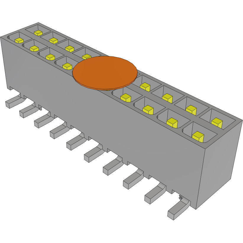 Samtec-IPT1-110-01-L-D-VS-LC-K Steckverbinderleisten und Leiterplattenbuchsen Conn Wire to Board HDR 20 POS 2.54mm Solder ST Top Entry SMD Mini Mate® Tube