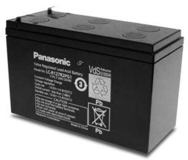 Panasonic-LC-R127R2P Batterien Lead Acid Battery Rectangular 12V 7.2Ah Rechargeable Desktop