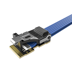 Samtec-ECUE-12-050-C1-FF-01 Kabelbaugruppen Koaxial Cable Assembly 0.5m 38AWG 24 to 24 POS Rugged Micro Flyover to Rugged Micro Flyover PIN-PIN FireFly Bag