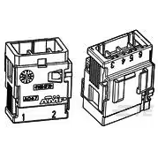 TE Connectivity-282993-4 Einzeladersteckverbinder, Gehäuse Conn Housing RCP 12 POS Crimp ST Cable Mount Gray Box