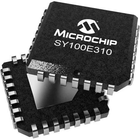 Microchip Technology-SY100E310LJY 시계 완충기 및 드라이버 Clock Fanout Buffer 8-OUT 2-IN 1:8 28-Pin PLCC Tube