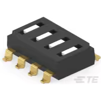TE Connectivity-1825006-8 DIP-Schalter Switch DIP OFF ON SPST 4 Recessed Slide 0.025A 24VDC Gull Wing 2.54mm SMD T/R