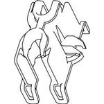 Connector Accessories Terminal Position Assurance Straight Glass Filled Nylon Blue