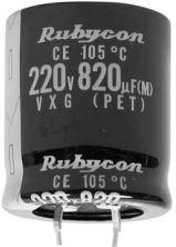 Rubycon-400VXG100MEFCSN22X30 Kondensator, Aluminium Cap Aluminum Lytic 100uF 400V 20% (22 X 30mm) Snap-In 10mm 0.89A 5000h 105°C Bulk