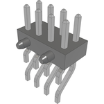 Conn Unshrouded Header HDR 8 POS 2mm Solder RA Side Entry SMD Tube