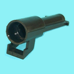 Conn Housing PL 1 POS Crimp ST Cable Mount Black