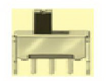 knitter-switch-MFP113D Interruptor corredizo Switch Slide ON ON SPDT Top Slide 0.1A 12VDC 10000Cycles PC Pins Bracket Mount/Through Hole