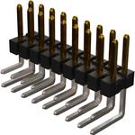 Conn Unshrouded Header HDR 18 POS 2.54mm Solder RA Side Entry Thru-Hole C-Grid Tube