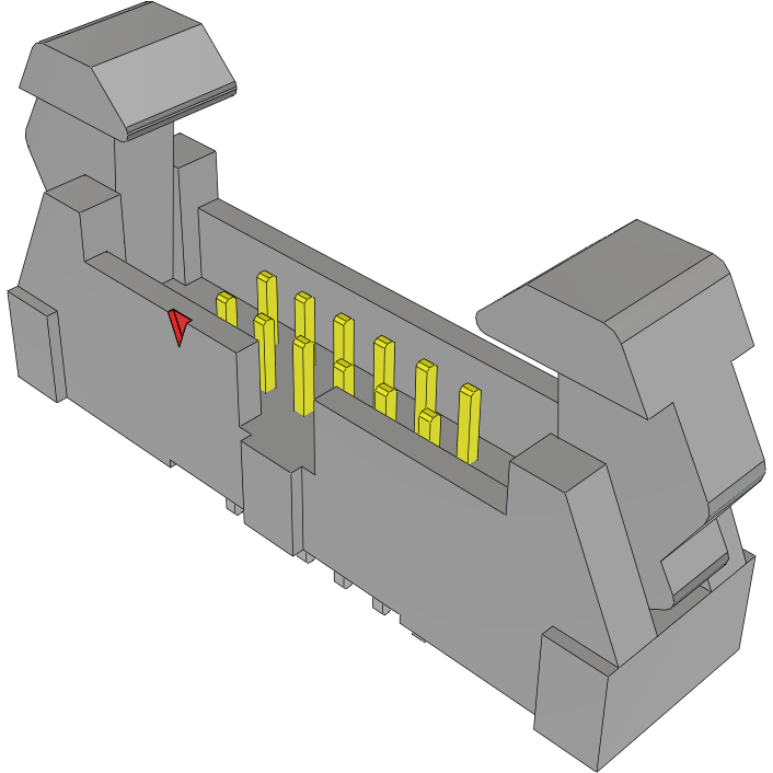 Samtec-EHT-106-01-S-D-SR Steckverbinderleisten und Leiterplattenbuchsen Conn Ejector Header HDR 12 POS 2mm Solder ST Top Entry Thru-Hole Tube