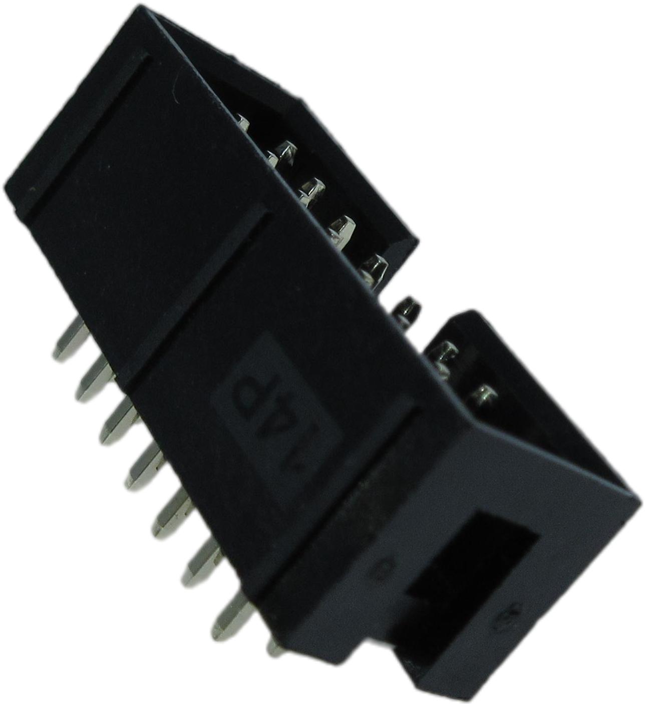 ADAM TECH-BHR-08-VUA Steckverbinderleisten und Leiterplattenbuchsen Conn Shrouded Header (4 Sides) M 8 POS 2mm Solder ST Top Entry Thru-Hole