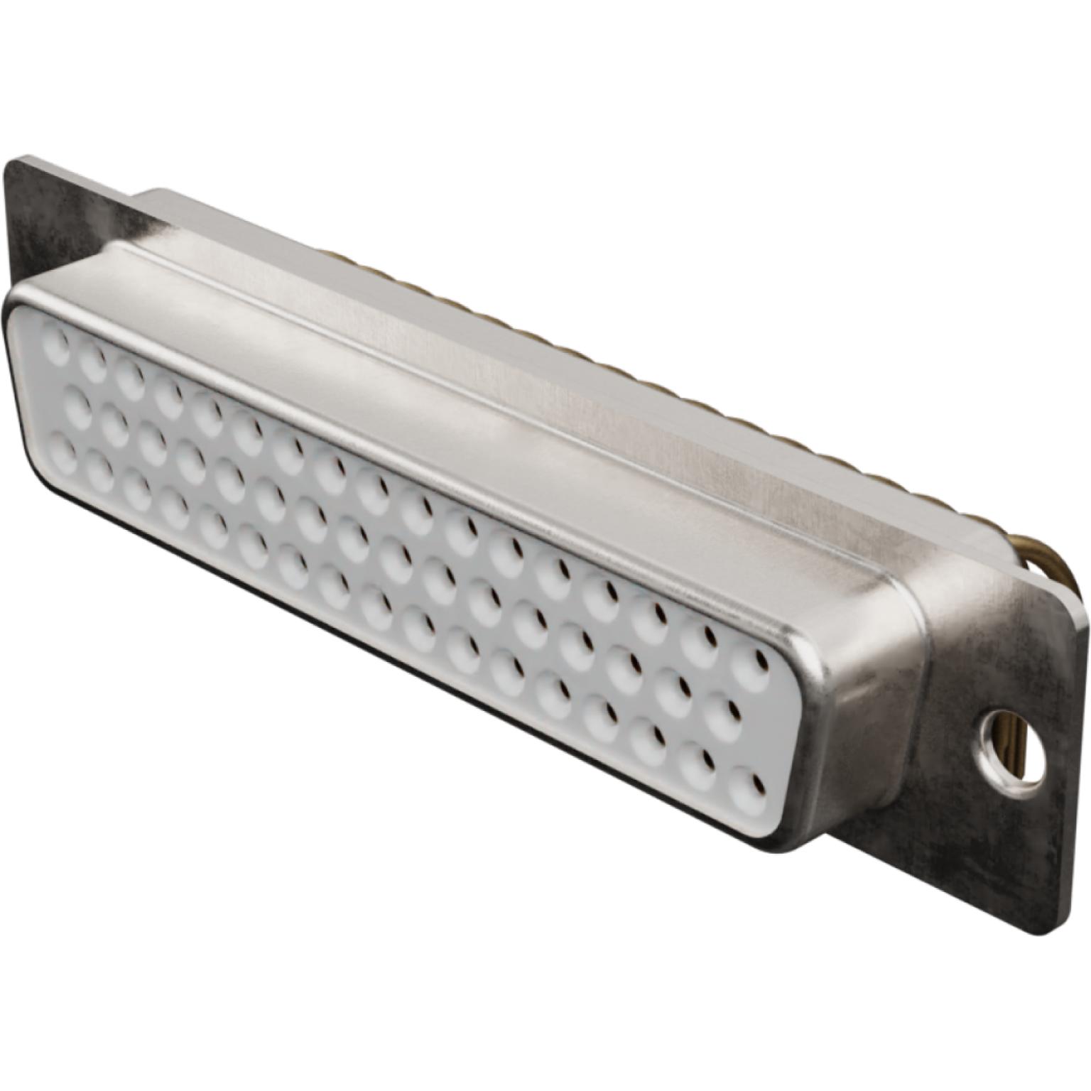 Molex-1731090738 Conector D-subminiatura Conn D-Sub F 50 POS 1.4mm Solder RA Thru-Hole 50 Terminal 1 Port FCT Products Carton